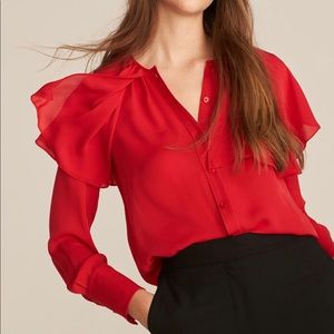 NWT Rebecca Taylor Silk Top